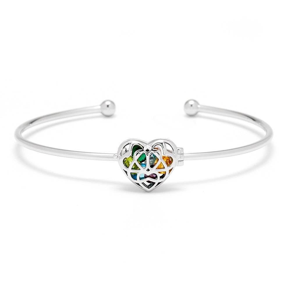 Crystal locket bracelet, Aqua Aura, Tanzine Aura Rose Aura crystal point  floating charm bracelet